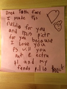 Tooth Fairy Note